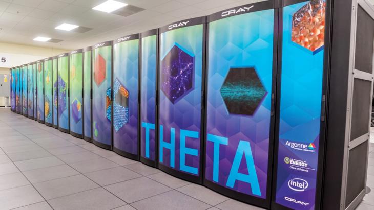 The Theta Supercomputer. Image credit: Argonne Leadership Computing Facility