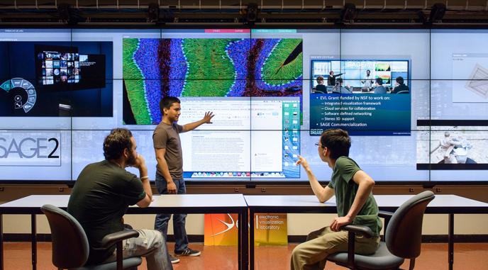 SAGE2: A New Approach for Data Intensive Collaboration Using Scalable Resolution Shared Displays