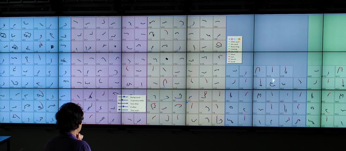  Scalable visual queries for data exploration on large, high-resolution 3D displays