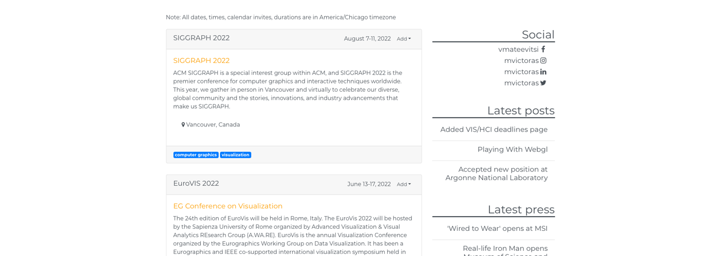 VIS/HCI deadlines page and counter