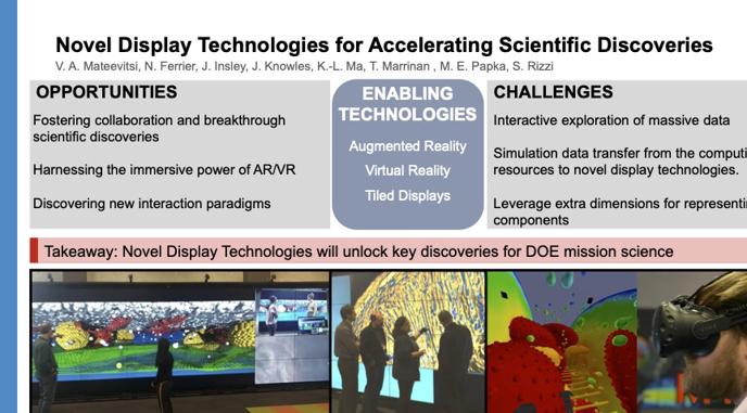 Novel Display Technologies for Accelerating Scientific Discoveries