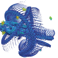 Toward Distributed 3D Gaussian Splatting for High-Resolution Isosurface Visualization